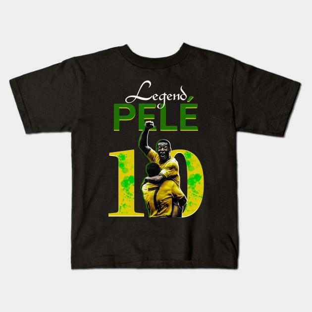 Rip Pele 1940-2022 Kids T-Shirt by RAINYDROP